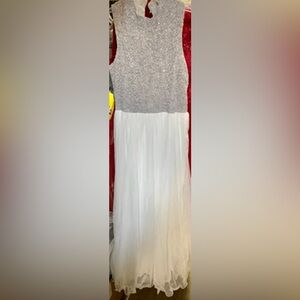 Speechless Kids Silver Lace Dress